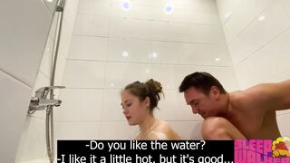 STEPFATHER AND STEP-DAUGHTER ALONE INTO THE RESTROOM