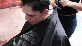I let myself got a haircut inside exchange for a super sexy fucked from my stepsister - full story-.