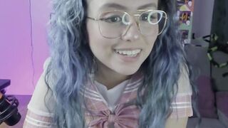 cam plays Bombshell and plays with her toes and toy