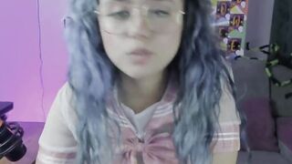 cam plays Bombshell and plays with her toes and toy