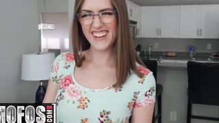 MOFOS - Nerdy slender Lindsey Love fucks point of view