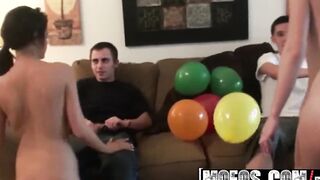 MOFOS - Hottie barely legal Cindy Jones & Jenny Anderson love party foursomes