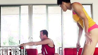 MOFOS - Big ass african sexy Amethyst Banks makes interracial sextape with her boyfriend