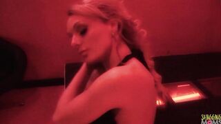 With his long penis out the blonde and dark haired milfs cannot resist having an anal foursome