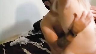 Pretty freaky blonde rides dick real