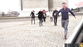 BRIDE4K. The Wedding Limo Chase
