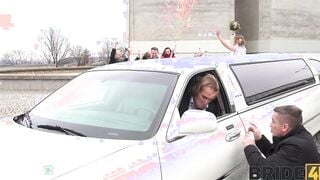 BRIDE4K. The Wedding Limo Chase
