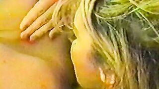 Blonde bends over and gets finger banged by a Hottie long breasted dyke