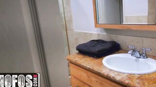 MOFOS - Amateur Gia Derza getting deep anal pounding into the WC
