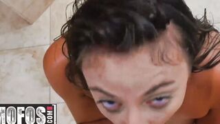 MOFOS - Amateur Gia Derza getting deep anal pounding into the WC