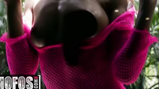 MOFOS - Blindfolded kiny Lily Adams gives creep a point of see fellatio