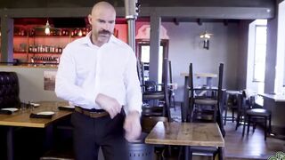 Ari Alectra give Charles Dera a head which leads to a raunchy sex