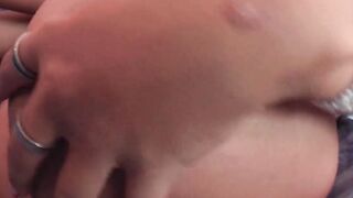 Piercing amateur snatch during sex casting