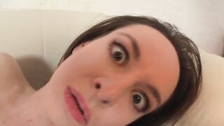 Gundula - With a long vibrator and nylons on the casting couch