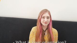 Casting Of A Pink-Haired cunt with mouth into Jeans - Rough Boned into The Mouth