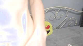 Having Fun with sex toy, feet job