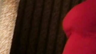 Great big tit black skank gets cock staying on the knees inside doggy style