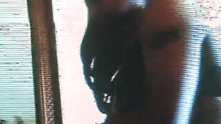 Fantastic non euro Bae gets big ebony dick against the mirror