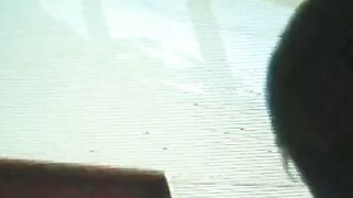 Fantastic non euro Bae gets big ebony dick against the mirror
