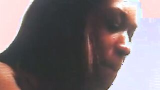 Fantastic non euro Bae gets big ebony dick against the mirror