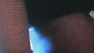Fantastic non euro Bae gets big ebony dick against the mirror