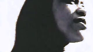 Fantastic non euro Bae gets big ebony dick against the mirror