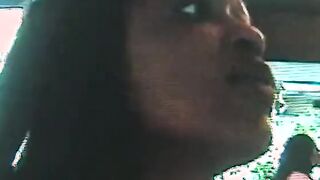 Fantastic non euro Bae gets big ebony dick against the mirror