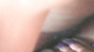 Fantastic non euro Bae gets big ebony dick against the mirror