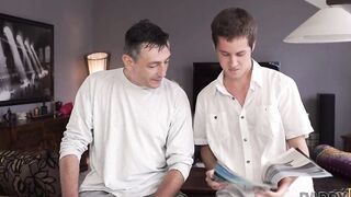 DADDY4K. Aroused man manages to taste both holes of sons pretty lover