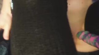 Fucking my butt and ride a fat vibrator