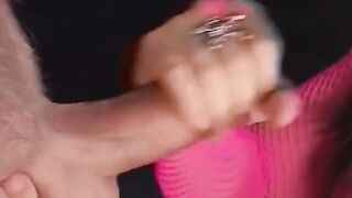 A dirty sex tape for Beauty and eager young girls with Hand Job