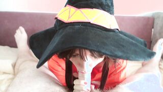 point of view you found a tired Megumin and decided to plowed inside all holes | Konosuba - Sunako Kirishiki