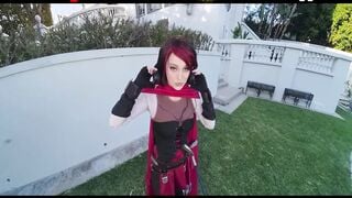 Big Boobed Red Haired Maddy May As RWBY RUBY Gets Your Penis VR Porn