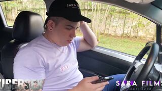 Ubersex Bucaramanga - Natalia Medina into her first service - fellatio and sex inside the vehicle