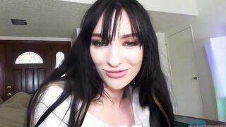 Bimbo Milf Brutally Pounded By Son into Couch, taking bj of rough penis to feel enjoyable
