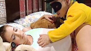 A doll like man inside young goddess's room becomes alive and ends up fucking her
