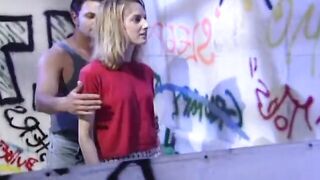 Filthy blonde goes to her mistress to got her snatch fuck