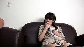 Slender Japanese Teens with huge Twat Lips - Cumshot Casting Sex