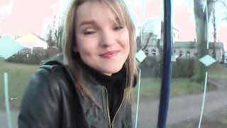 Teenie chick Carina inside her first solo banged