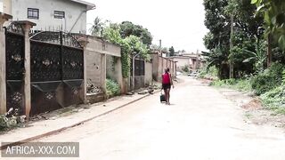 Ebony woman leaves hte job interview for sex