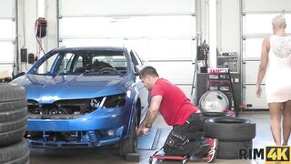 Rim4k. Lady Comes To Tired Pal And Helps Him To Relax