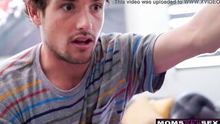 "Are you Serious Milf?" - Yoga Step Cougar Fucks My bf And I Join Inside