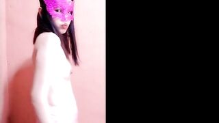 WHOOPSIE! Erotic little Kitty Almost Caught Mid-Strip. Funny Fail
