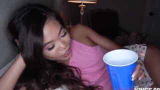 Bombshell eastern Sister Fucks Huge Cock Brother inside Pillow Fort