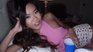 Bombshell eastern Sister Fucks Huge Cock Brother inside Pillow Fort