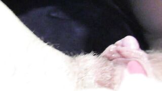Huge clitoris licking and blowing until she jizzes rough unshaved lover big orgasm inside close up