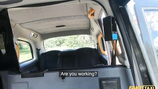Fake Taxi Sabien Demonia wear Hottie fishnets and has Cutie sex with jugs out