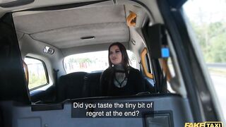 Fake Taxi Sabien Demonia wear Hottie fishnets and has Cutie sex with jugs out