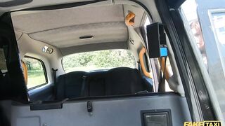 Fake Taxi Sabien Demonia wear Hottie fishnets and has Cutie sex with jugs out