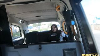 Fake Taxi Sabien Demonia wear Hottie fishnets and has Cutie sex with jugs out